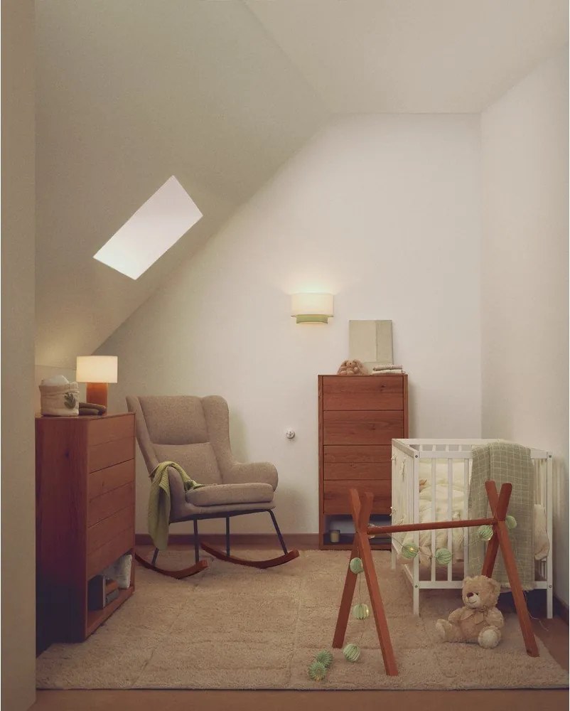 Detská lampička v horčicovej farbe/biela Bianella – Kave Home