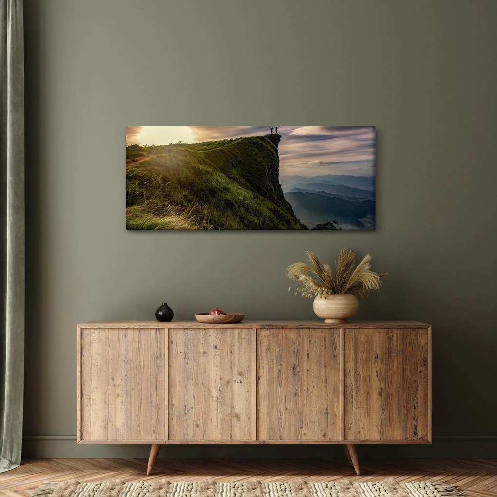 Obraz žien na útese (120x50 cm)
