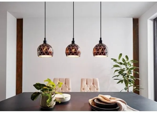 Eglo 97846 - Luster na lanku ROCCAFORTE 3xE14/40W/230V