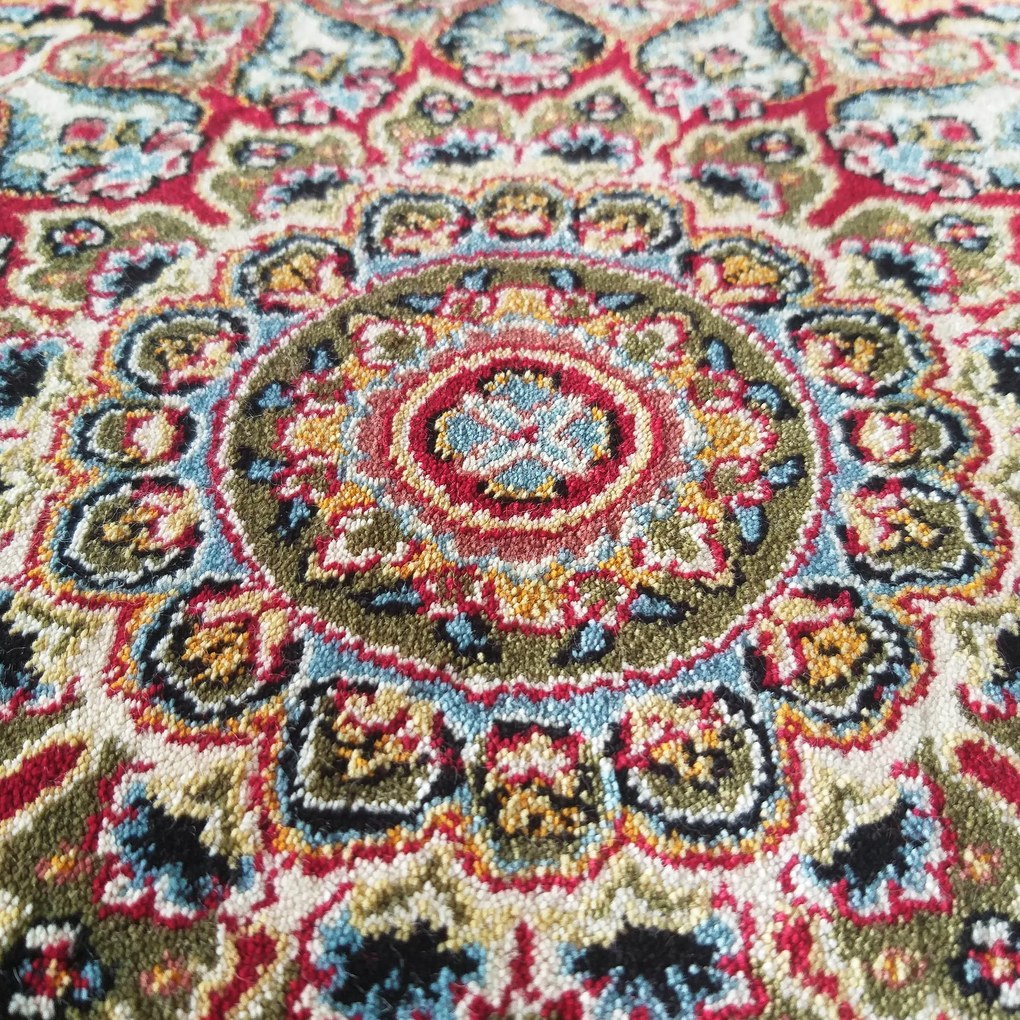 DY Prémiový koberec s exkluzívnym vzorom Pers 01 - červená Rozmer: 150x230 cm