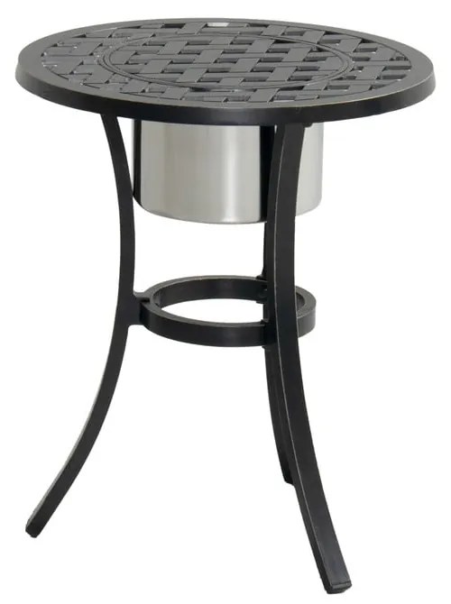 Hliníkový okrúhly záhradný odkladací stolík ø 54,5 cm Rosario – Hartman