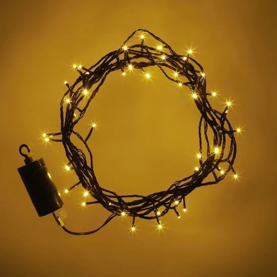 DECOLED LED osvětlení na baterie, teple bílá, 5,2 m, IP44