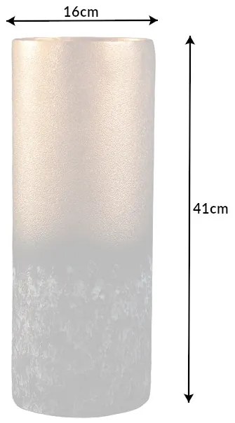 Váza Abstrakt 40cm zlatá patina