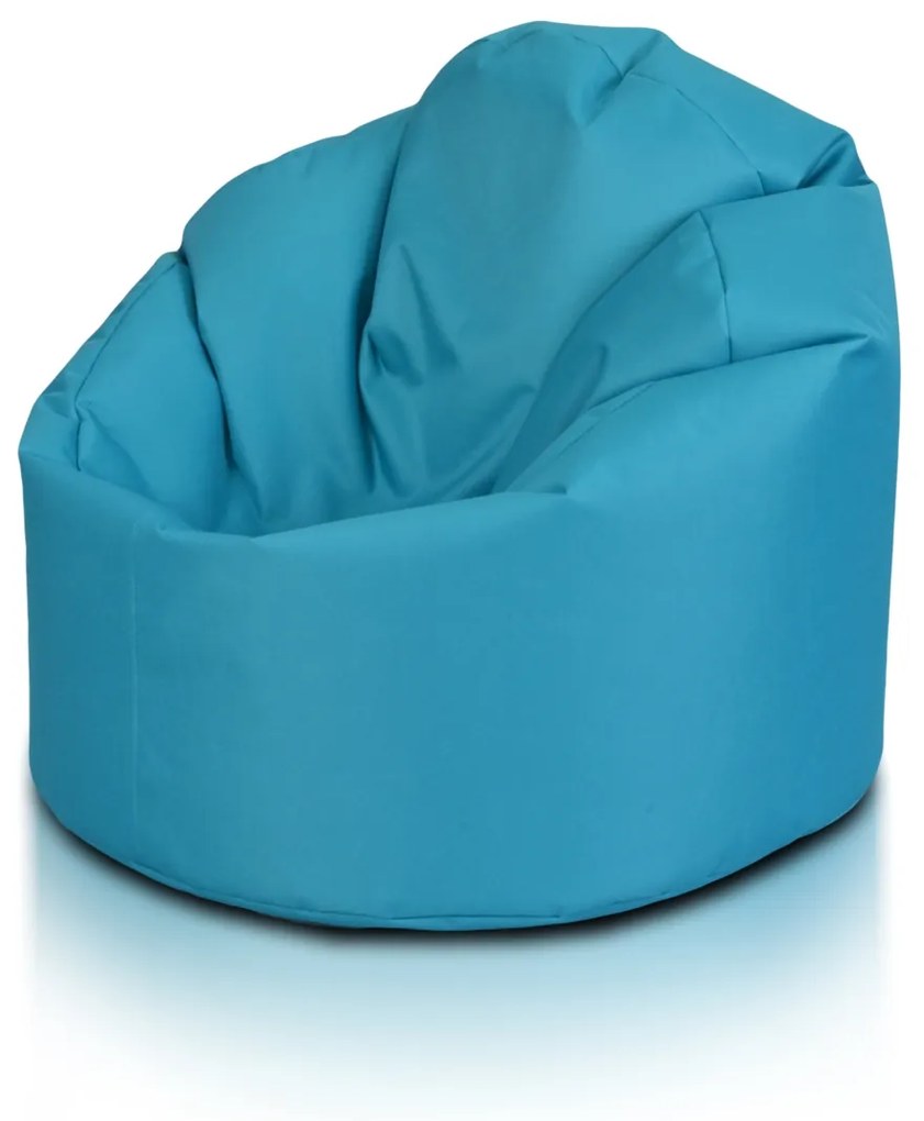 INTERMEDIC SK - Sedací vak Star 85x90 cm | ergonomický dizajn s podrúčkami, 300 l Farba: NC06 - Modrá svetlá (Polyester)