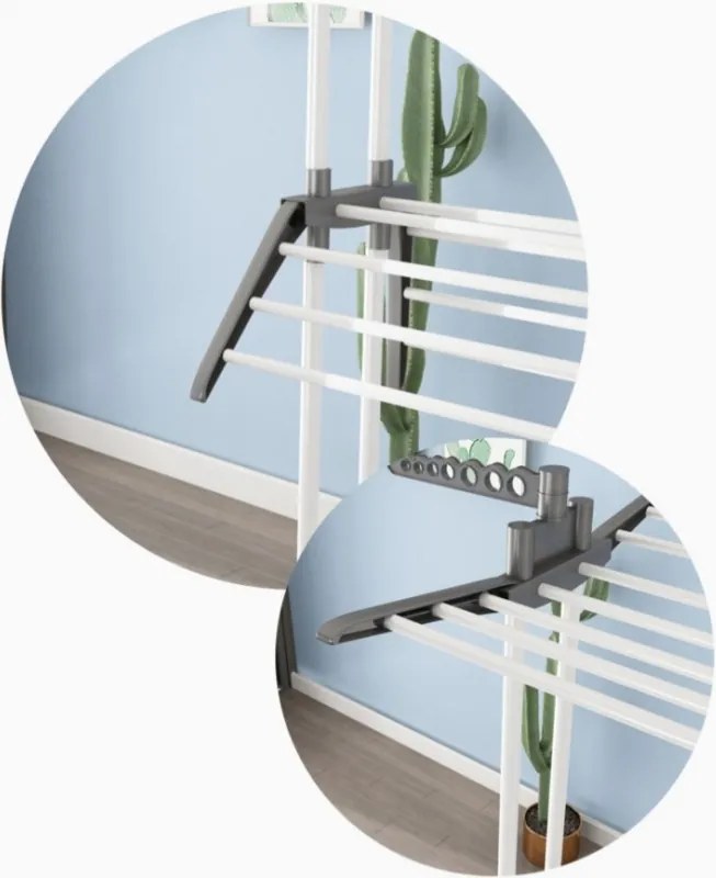 AKCIA Sušiak na bielizeň DRYMAX 75x126 cm, biely II. akosť