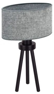 Duolla - Stolná lampa OVAL 1xE27/15W/230V pr. 30 cm šedá