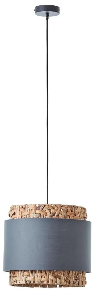 Brilliant - Luster na lanku WATERLILLY 1xE27/60W/230V pr. 35 cm šedá