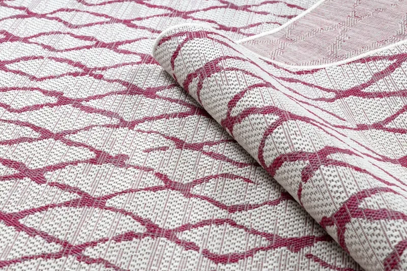 Koberec SISAL SION MREŽA 22129 ecru / fuksia