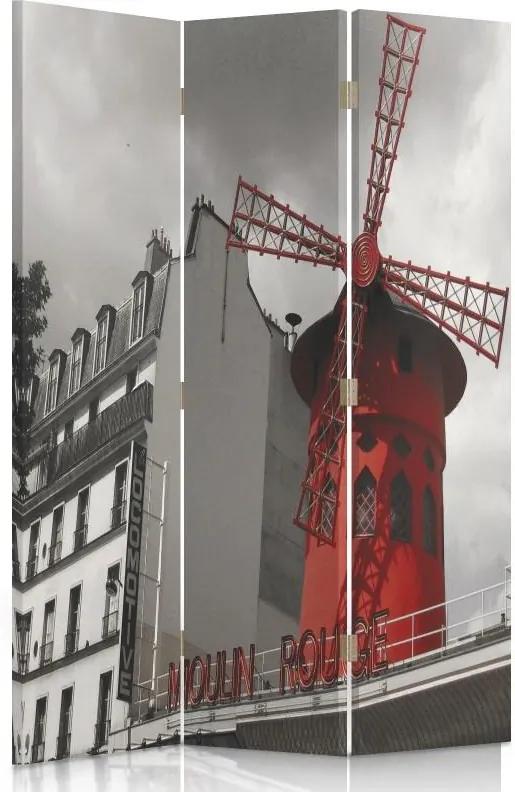 CARO Paraván - Moulin Rouge | trojdielny | obojstranný 110x150 cm