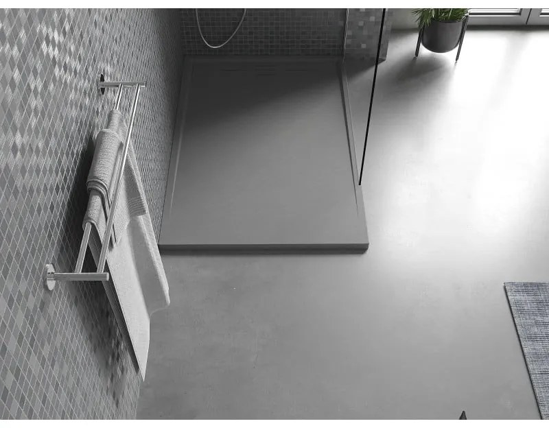 Mexen Amon, SMC obdĺžniková sprchová vanička 120 x 80 cm, šedá, 4F618012