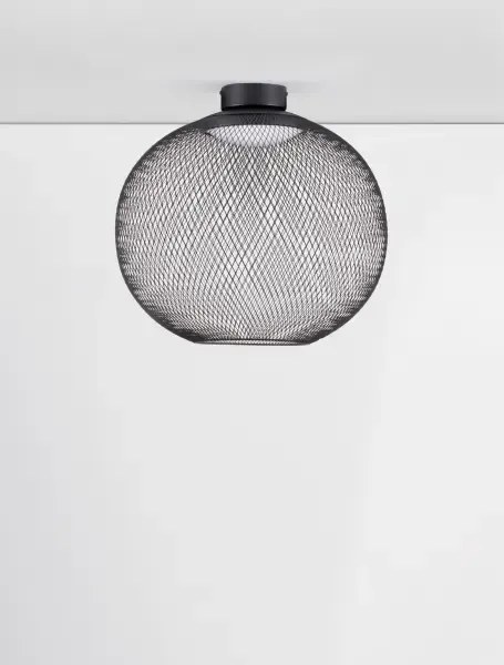 LED čierne moderné stropné svietidlo Kinetic 50