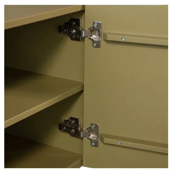 Khaki TV stolík z borovicového dreva 200x53x46 cm Basu – WOOOD