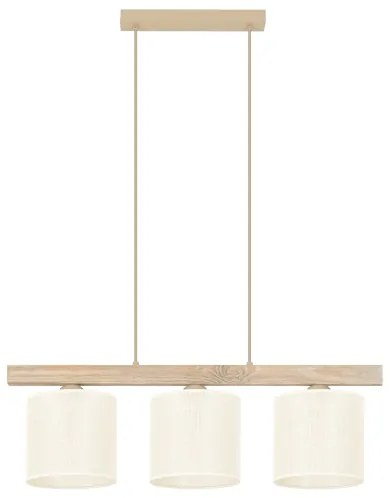 Brilagi - Luster na lanku FOREST 3xE27/15W/230V borovica/hnedá/krémová