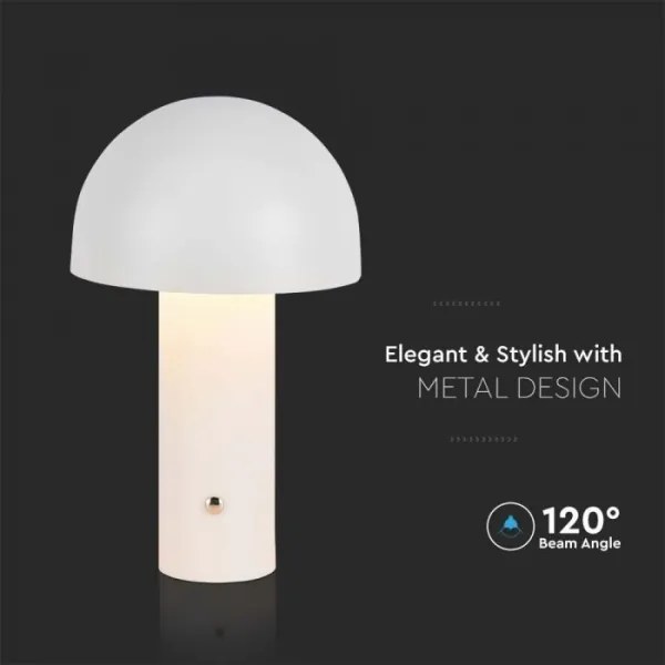 LED Stmievateľná dobíjacia stolná lampa LED/1W/5V 3000-6000K 1800 mAh biela