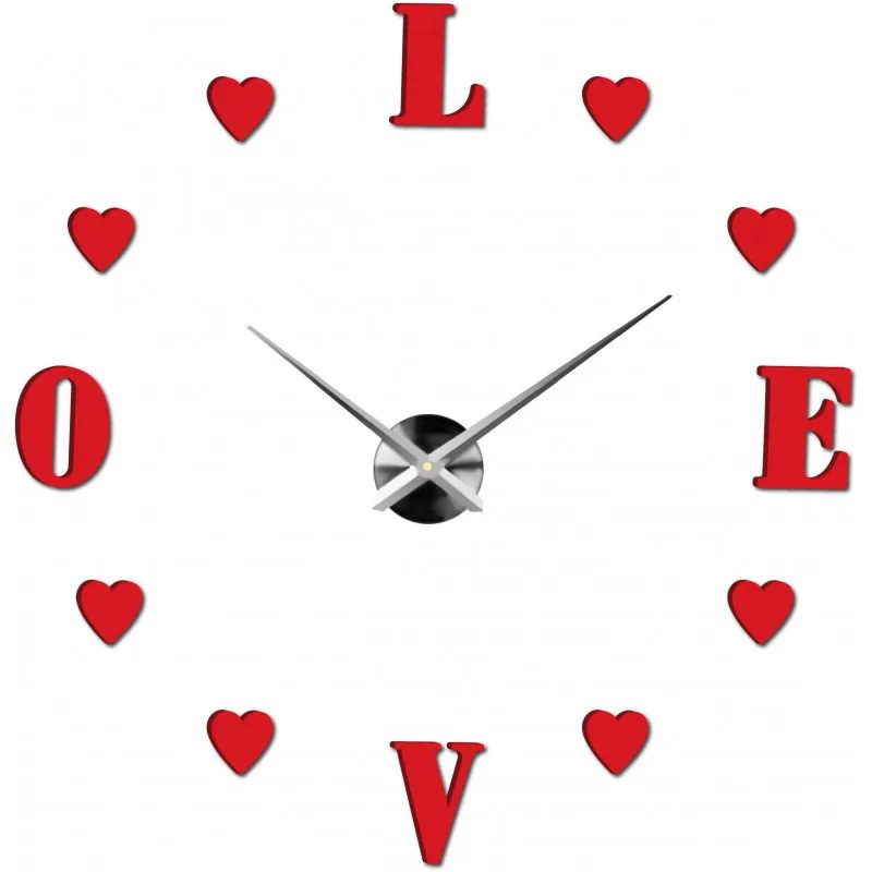 Moderné nalepovacie nástenné hodiny | 3D hodiny 12S011-Wanduhr