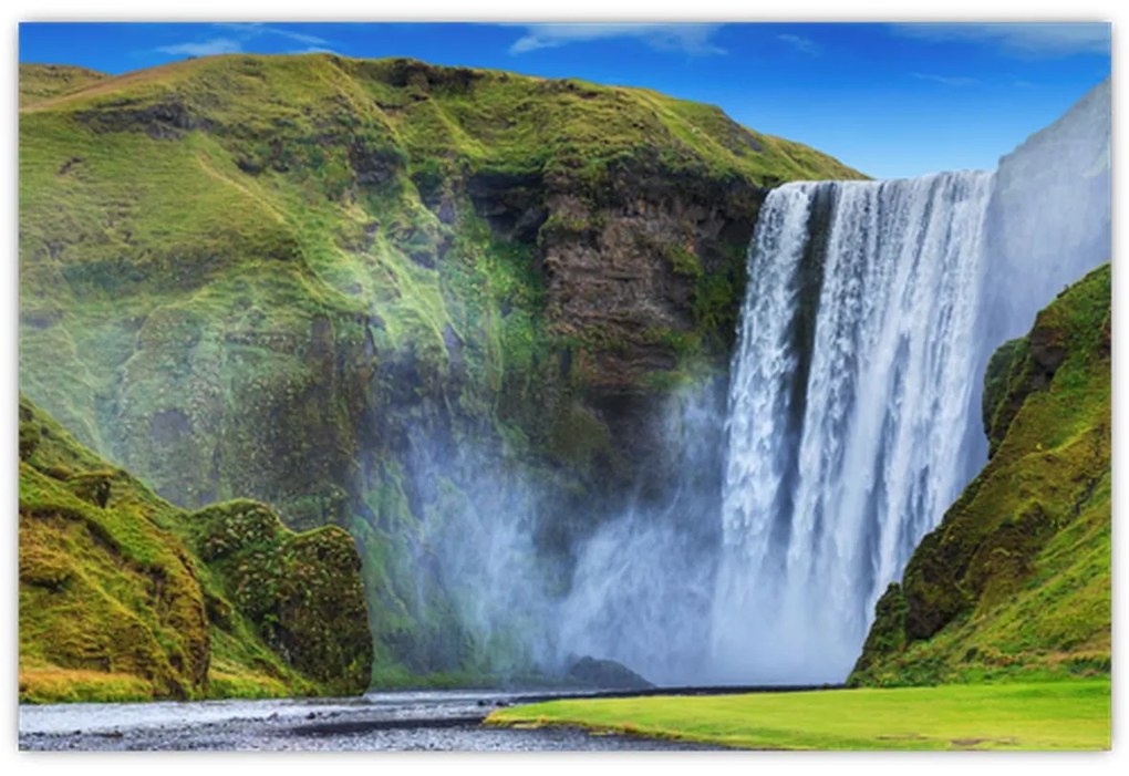 Obraz - Vodopád Seljalandsfoss (90x60 cm)