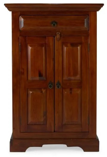 furniture-nabytek.cz - Masívna komoda Catana z borovice, lakovaná, hnedá – 75×44×115 cm