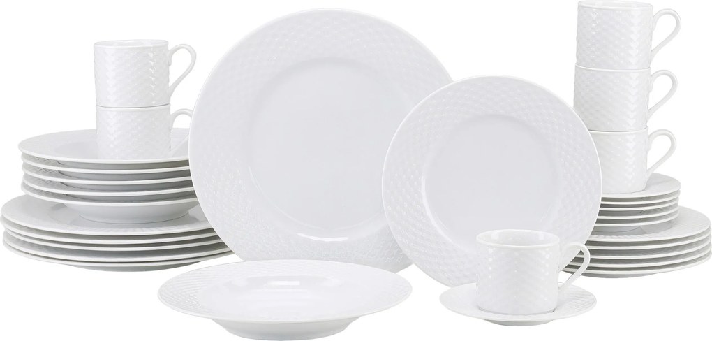 XXXLutz KOMBINOVANÝ SERVIS Polo weiss 30-dielne Creatable - Online Only bytové doplnky - 007768068703