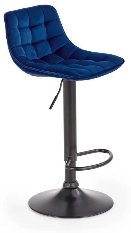 Barová stolička Forbia tmavo modrá