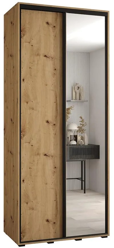 Skriňa 45 Canaris 3 130 artisan/čierna