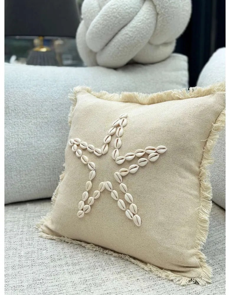 Bavlnená obliečka na vankúš 43x43 cm Seashells – Mioli Decor