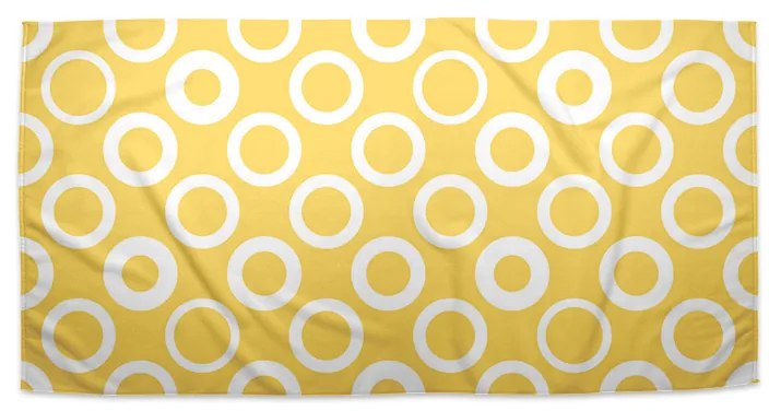 Sablio Uterák Biele korunky na žlté - 50x100 cm