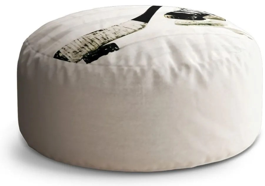 Taburet Circle ľadový hokej, biela