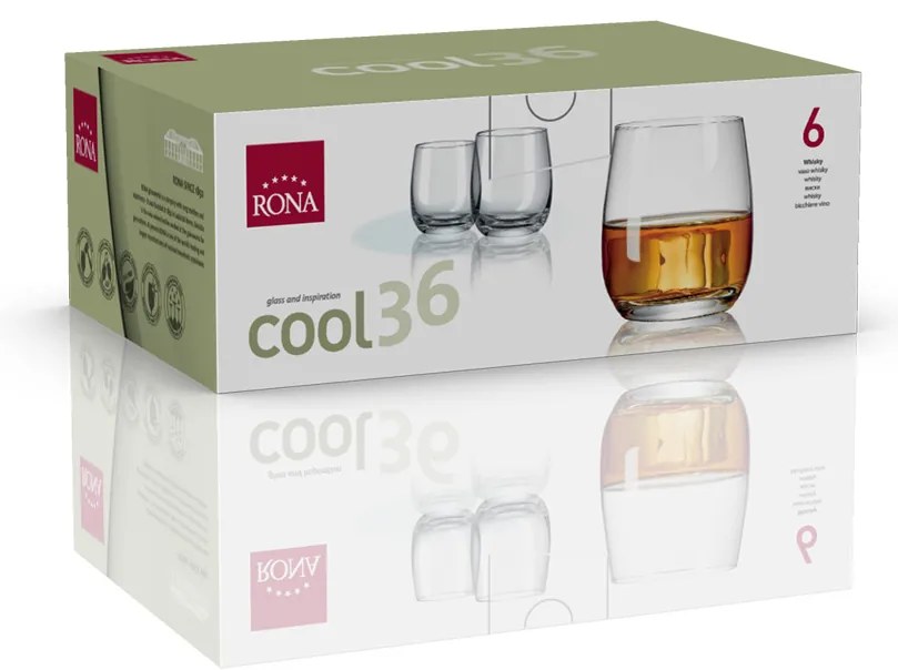 RONA 6x Pohár na nápoje COOL 360ml