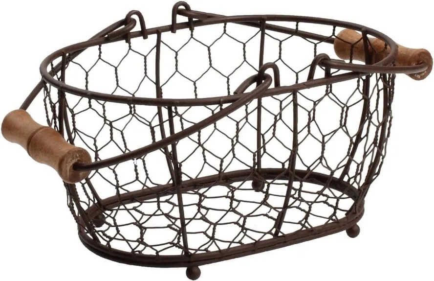 Kovový košík T&G Woodware Provence, 20 × 14 cm