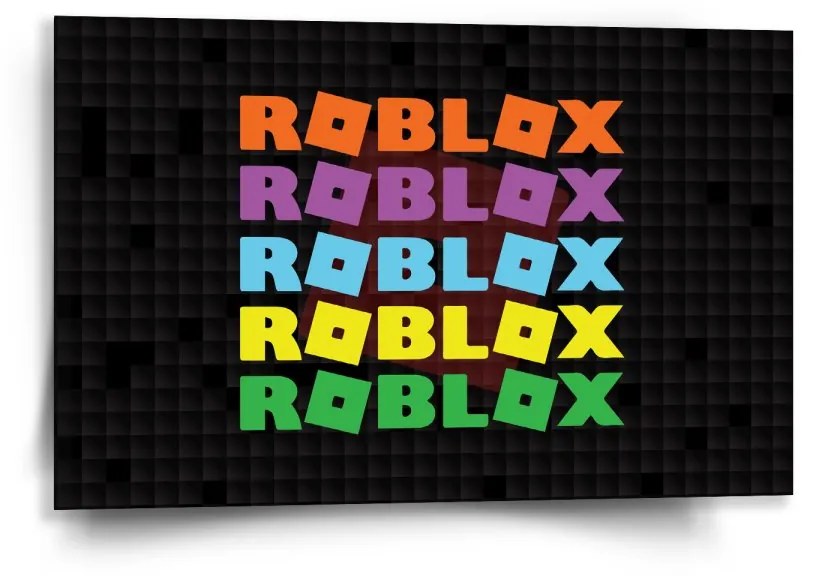 Sablio Obraz ROBLOX Barevný text - 60x40 cm