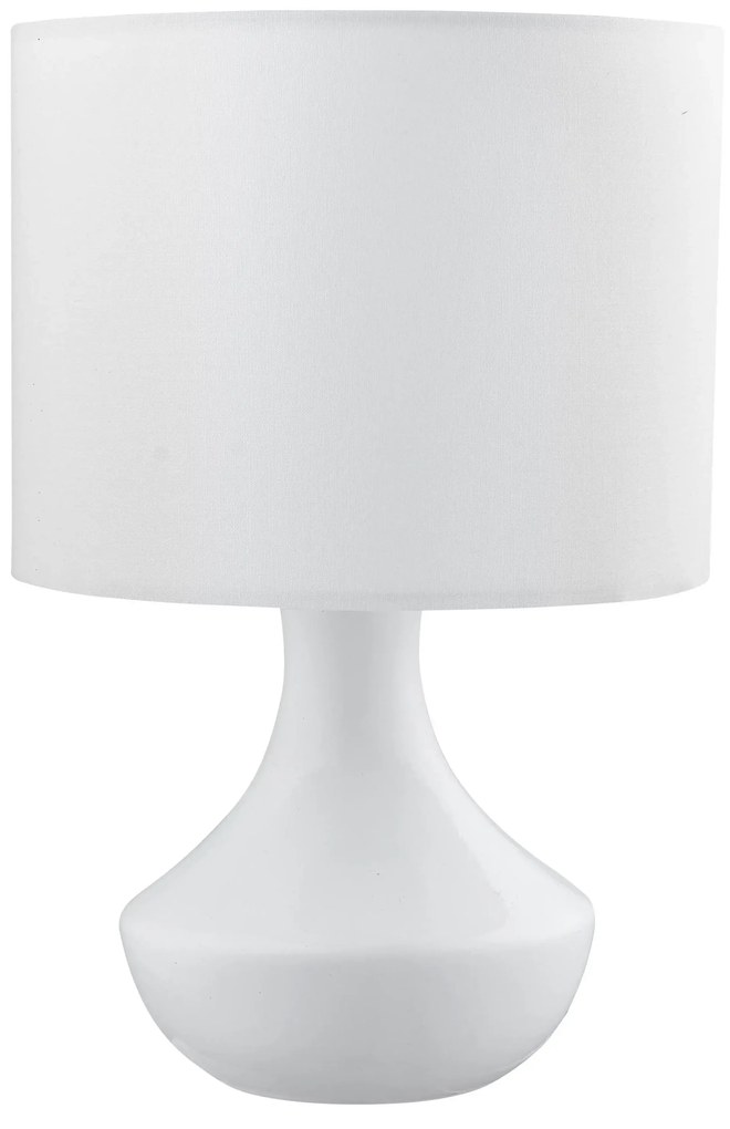 Rustikálna stolová lampa Rosia 18 biele