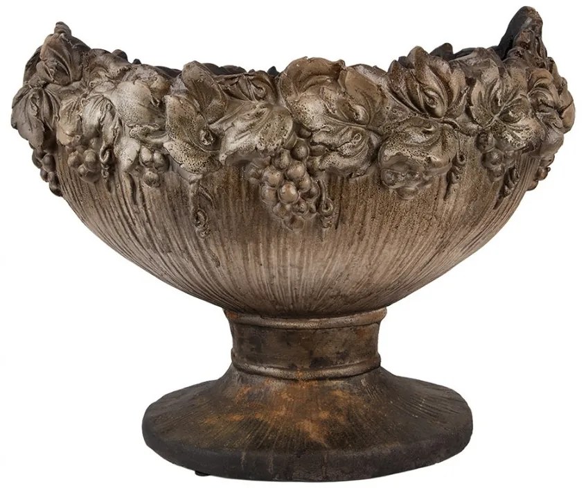 Planter 54x34x43 Cm Brown Ceramic Material - 54*34*43 cm