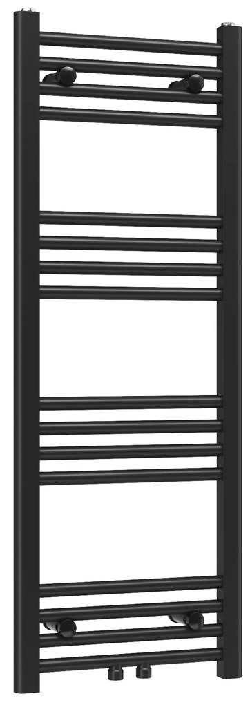 Gamma Erga Simple, vykurovacie teleso 1100x400 mm, 372 W, čierna, ERG-LAV-SIMP-11040-BK