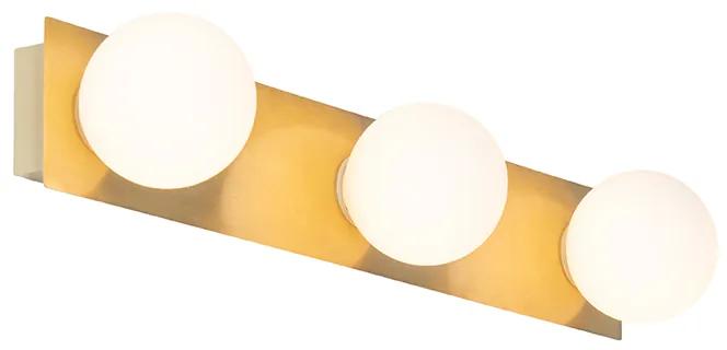 Moderné nástenné svietidlo zlaté 48 cm IP44 3-svetlo - Cederic