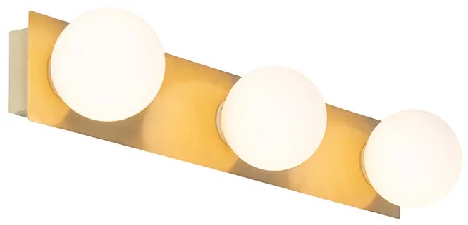 Moderná nástenná lampa zlatá 48 cm IP44 3-svetlo - Cederic