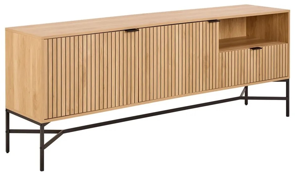 Komoda v dekore duba v prírodnej farbe 180x70x40 cm Jaipur – Actona