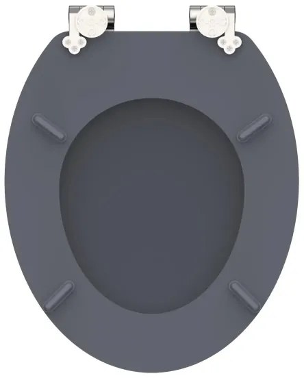 Schütte 80104 - WC sedadlo SPIRIT antracit SoftClose MDF drevo