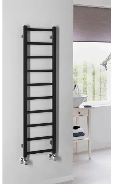 Sapho - Kúpeľňový radiátor METRO LIGHT 211W 30x114 cm matná čierna