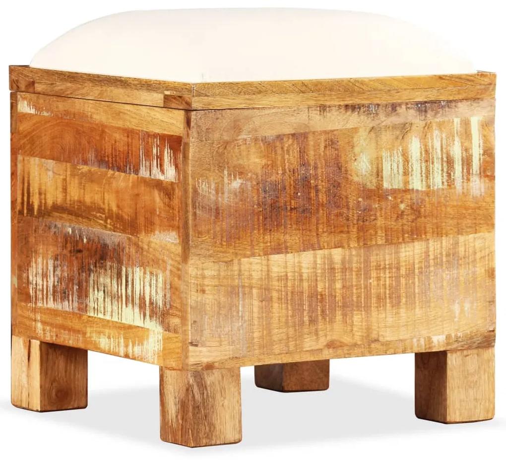 vidaXL Úložná lavica, masívne recyklované drevo, 40x40x45 cm