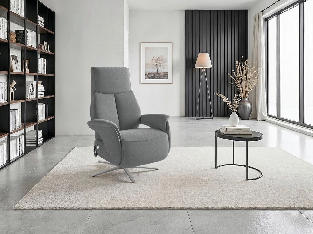 XXXLutz RELAXAČNÉ KRESLO, textil, sivá Sit & More - Online Only obývacie izby - 0001440357H2