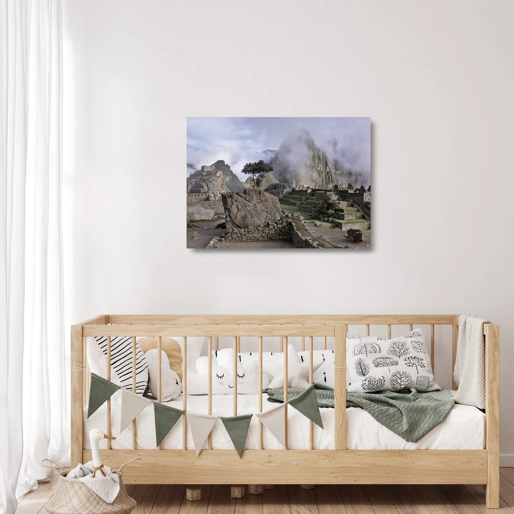 Sklenený obraz - Machu Picchu (70x50 cm)