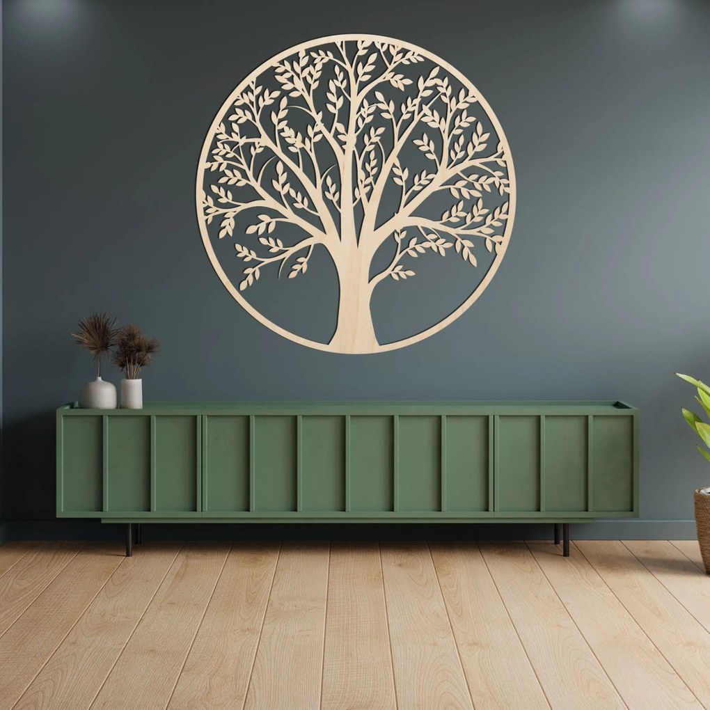 SENTOP | Drevený Strom života v kruhu | Elegantná dekorácia na stenu | SENTOP PR0217