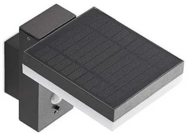 LED vonkajšie solárne nástenné svietidlo so senzorom LED/5,5W/3,7V 3000K IP54