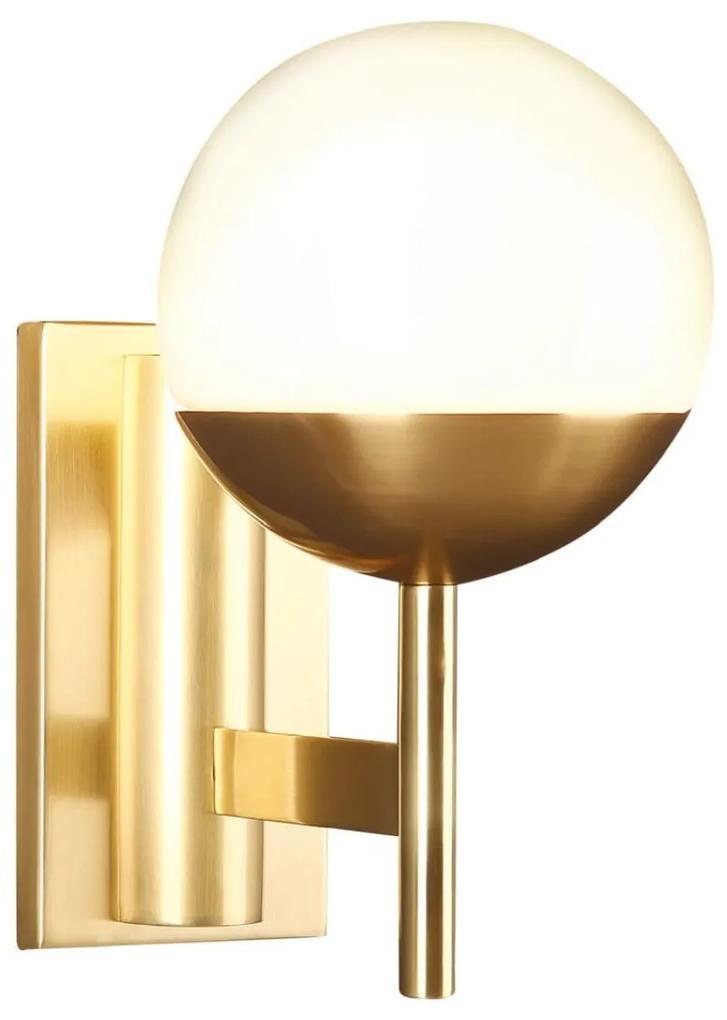 Maxlight - Zlatá nástenná lampa Dallas W0207