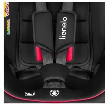 Lionelo - Autosedačka BASTIAAN i-Size 40-150 cm čierna/červená
