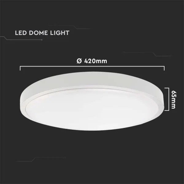 LED Vonkajšie stropné svietidlo so senzorom LED/30W/230V 4000K IP44 biela