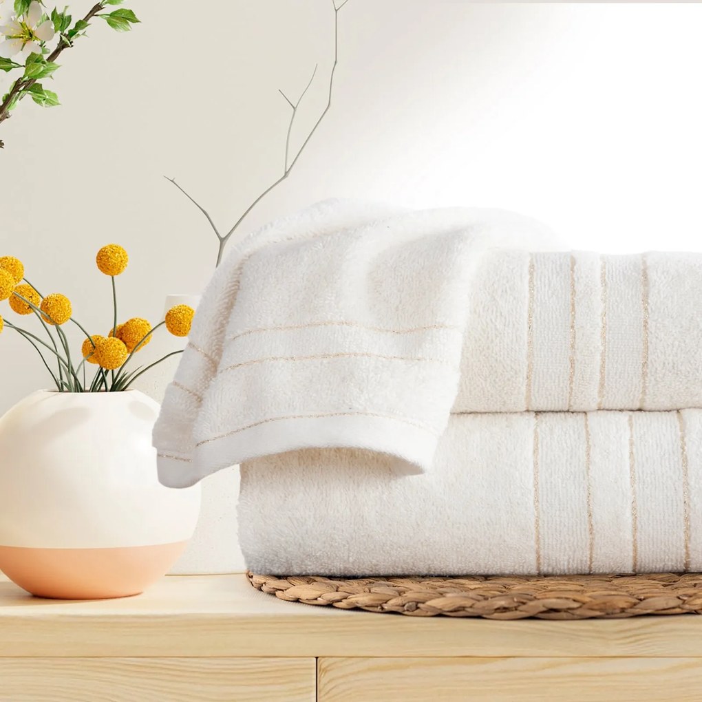 BAVLNENÝ UTERÁK GALA 70X140 CM BIELA