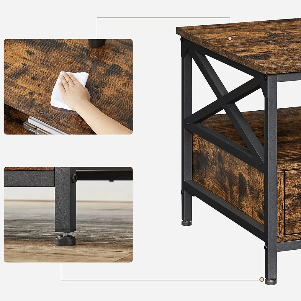 Konferenčný stolík VASAGLE LCT201B01