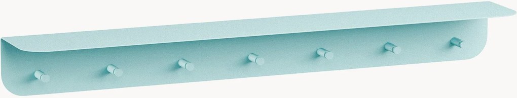 Kovový nástenný vešiak's háčikmi a policou na klobúky Malou