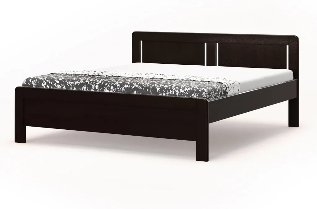 BMB KARLO NIGHT - masívna buková posteľ 200 x 190 cm, buk masív